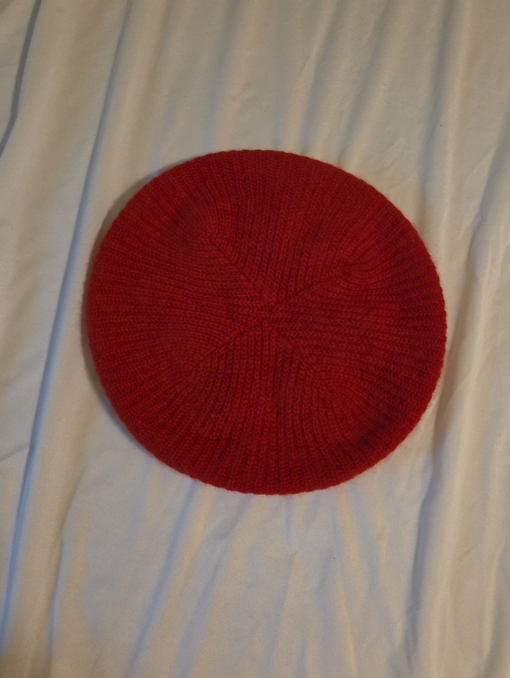 Vintage 60s/70s Red Knit Beret